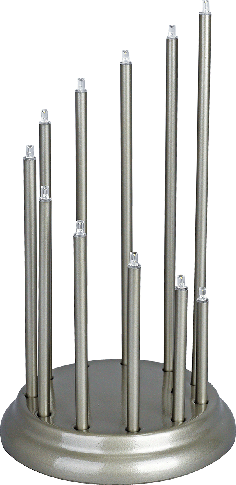 MeLiTec LED Weihnachtliche Leuchte SL49-1, rund, grau MeLiTec LED Weihnachtliche Leuchte SL49-1, rund, grau