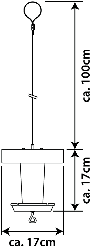 MeLiTec Vogelfutterhaus VH07 Edelstahl, hängend eckig