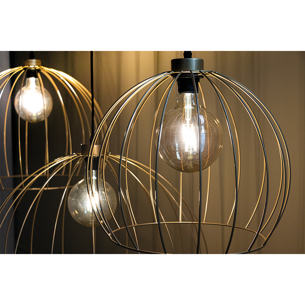 SPOT Light Coop Pendelleuchte 1xE27 60W Gold/Schwarz