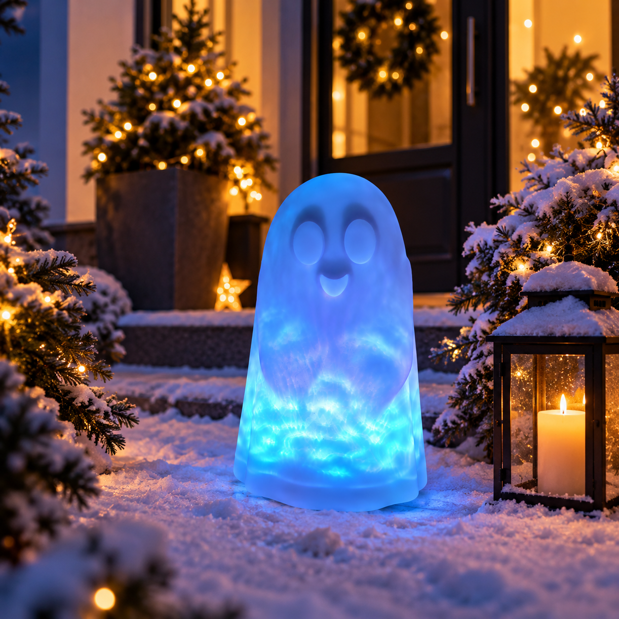 MeLiTec LED Geist Aurora – Halloween Dekoleuchte mit bewegtem RGBW-Lichteffekt, Solar & Fernbedienung MeLiTec LED Geist Aurora – Halloween Dekoleuchte mit bewegtem RGBW-Lichteffekt, Solar & Fernbedienung