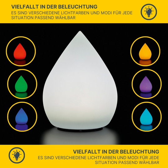 MeLiTec Solarleuchte - mehrfarbige Bodenbeleuchtung für Garten, Balkon & Terrasse - Solar-Bodenleuchte mit Farbwechsel bis 8h Leuchtdauer - Höhe 39cm - inkl. Akku - Kunststoff - Tropfen-Form - LK07-6 MeLiTec Solarleuchte - mehrfarbige Bodenbeleuchtung für Garten, Balkon & Terrasse - Solar-Bodenleuchte mit Farbwechsel bis 8h Leuchtdauer - Höhe 39cm - inkl. Akku - Kunststoff - Tropfen-Form - LK07-6