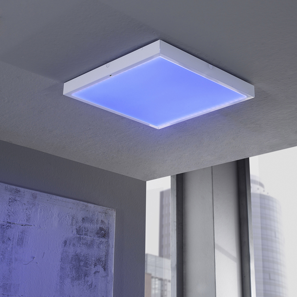 LED Decken Lampe Wohn Zimmer Fernbedienung Sternen Himmel Effekt Dimmer  Tageslicht