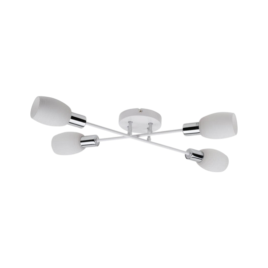 SPOT Light Tosca Deckenleuchte 4xE14 40W Weiss/Chrom SPOT Light Tosca Deckenleuchte 4xE14 40W Weiss/Chrom
