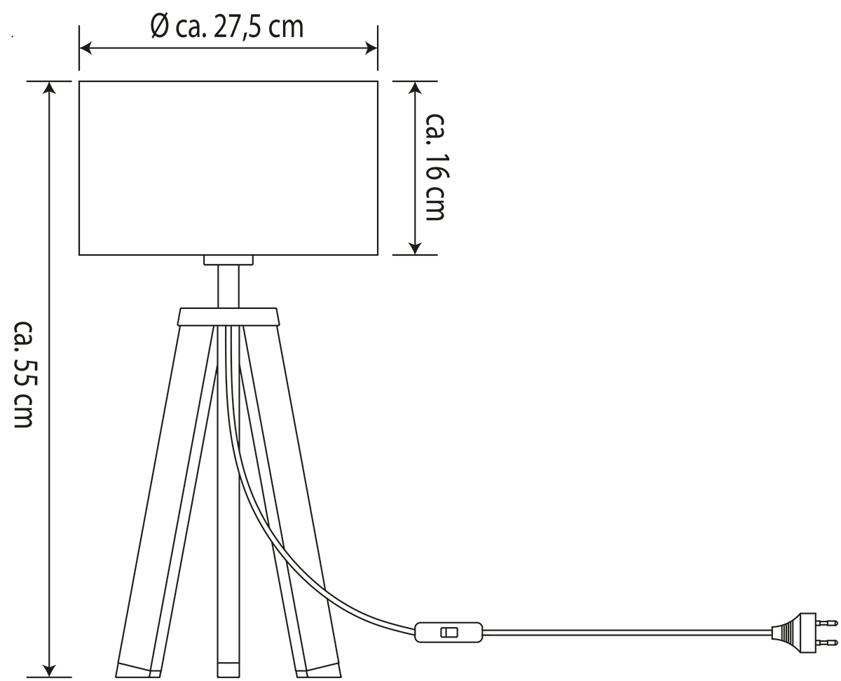 Tischleuchte T168 B-Ware