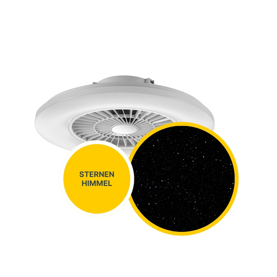 MeLiTec Smart Home LED Deckenleuchte mit Ventilator, Alexa kompatibel, DV01, weiß MeLiTec Smart Home LED Deckenleuchte mit Ventilator, Alexa kompatibel, DV01, weiß