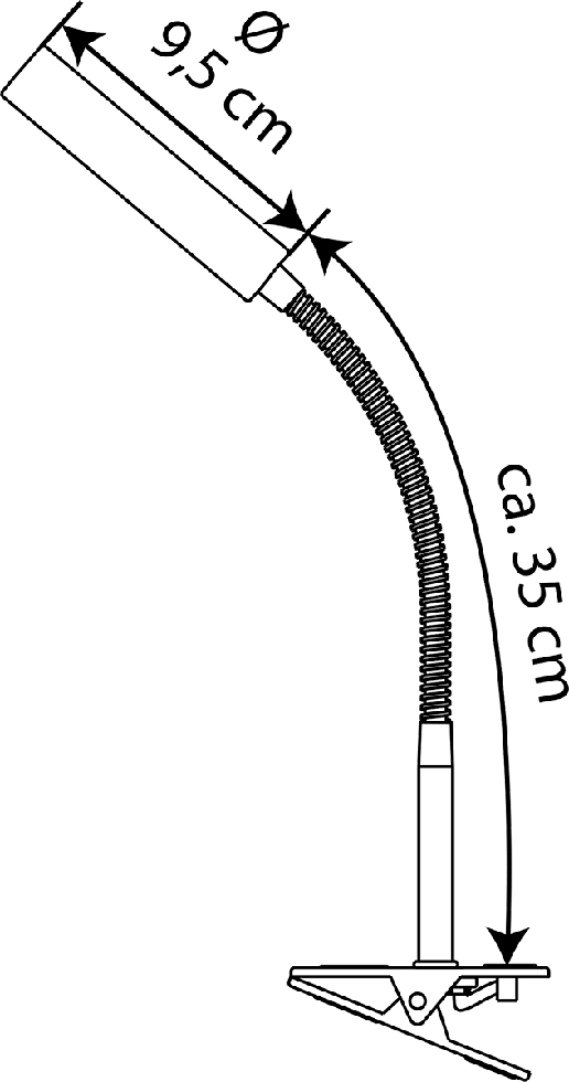 LED Klemmleuchte T164 weiß