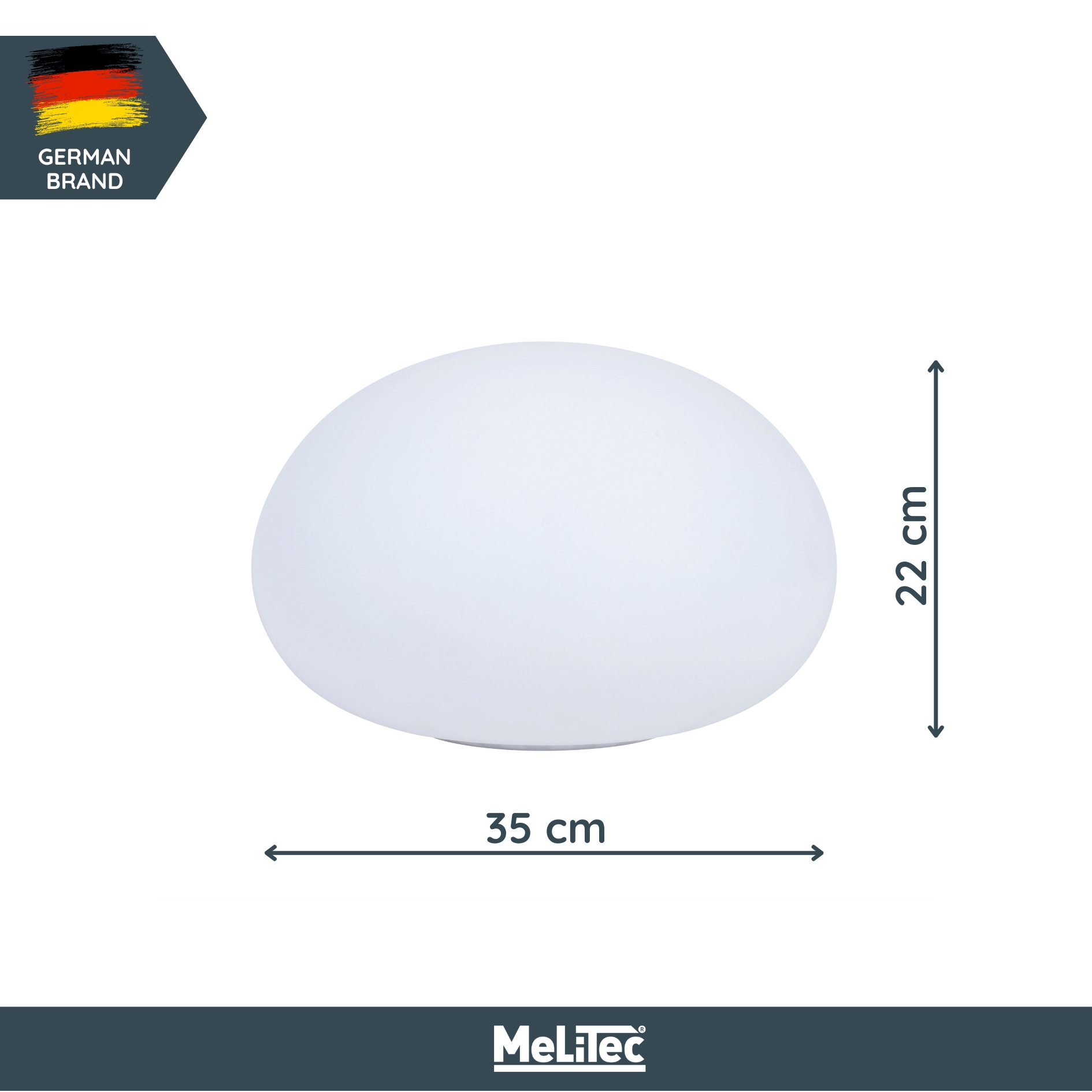 MeLiTec RGB Solar-Gartenleuchte LK02-4 flache Kugel 35cm, USB Sphäre,