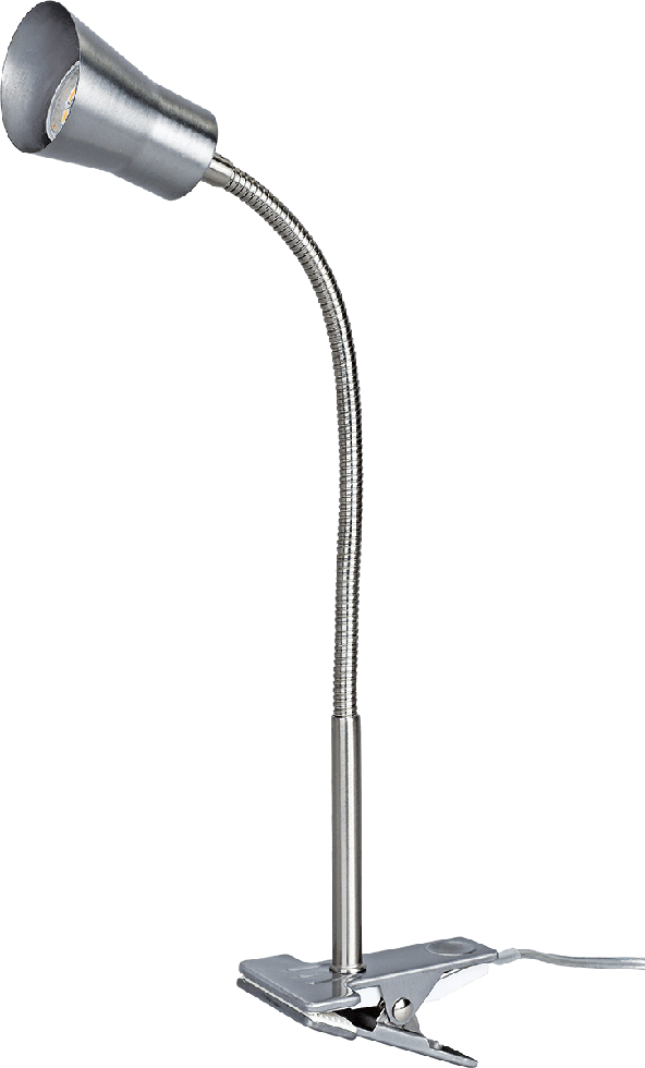 MeLiTec LED Klemmleuchte T116 nickel matt