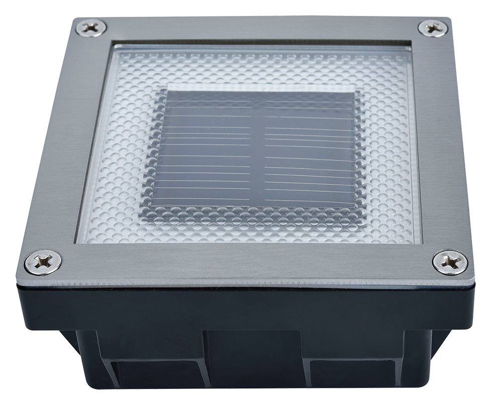 3er Set Solar Bodeneinbauleuchte SEL05, B-Ware