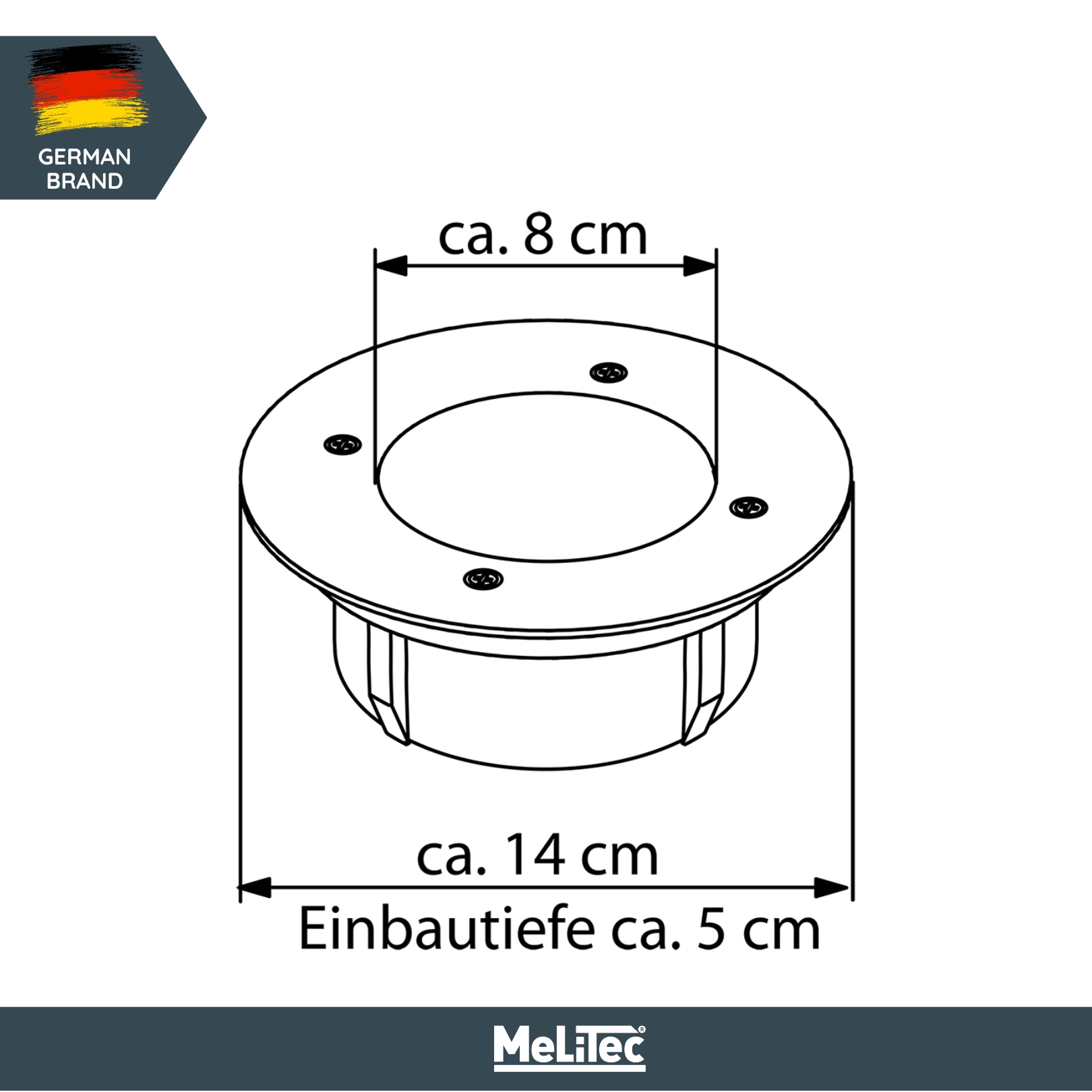  3 x Solar-Bodeneinbauleuchte SEL03