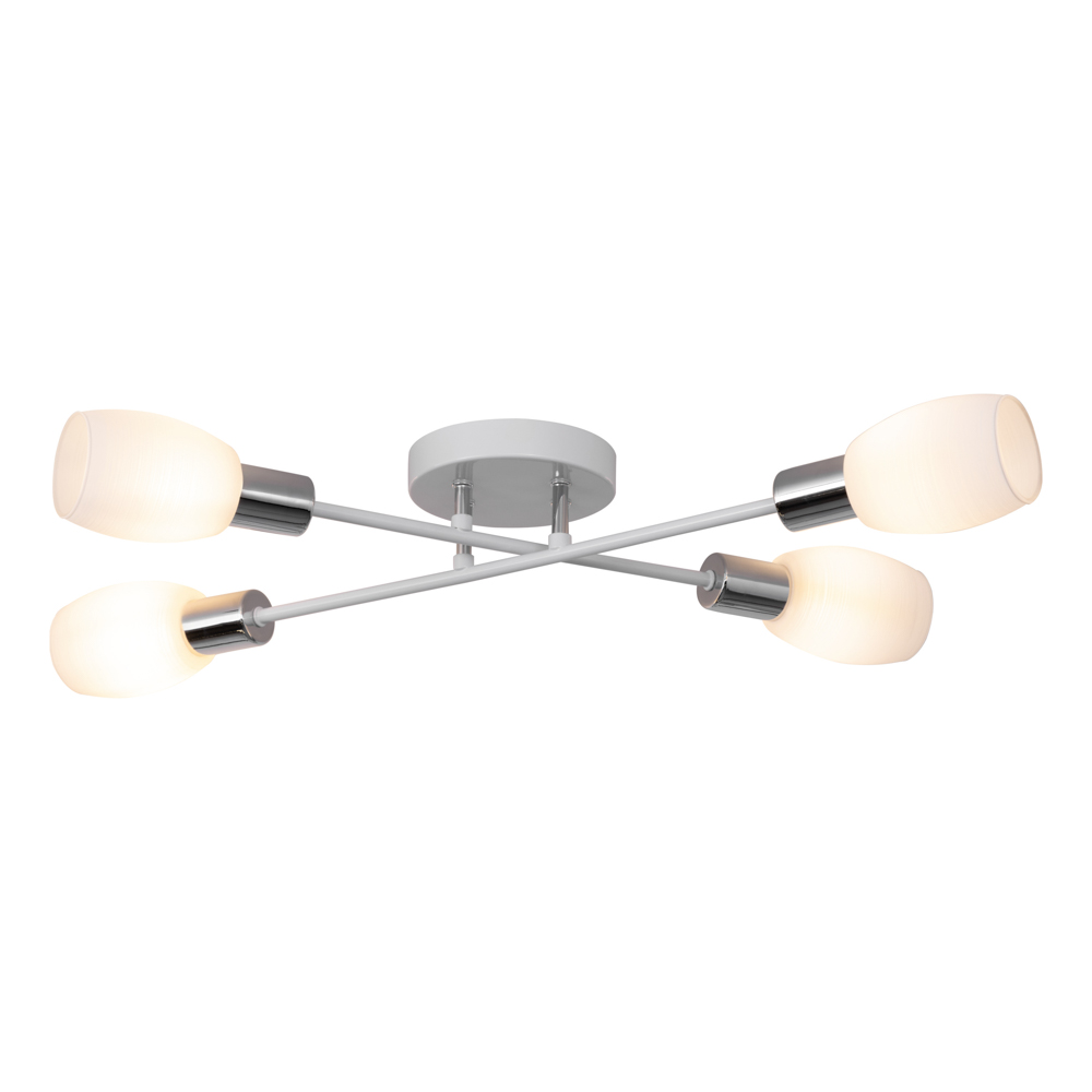  SPOT Light Tosca Deckenleuchte 4xE14 40W Weiss/Chrom
