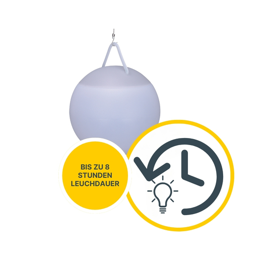 MeLiTec LED Gartenleuchte LK19 Kugel USB RGB-Farben