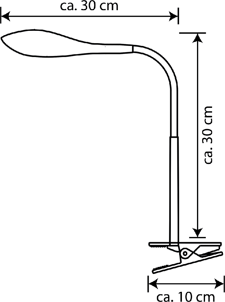 MeLiTec LED Klemmleuchte T161-1