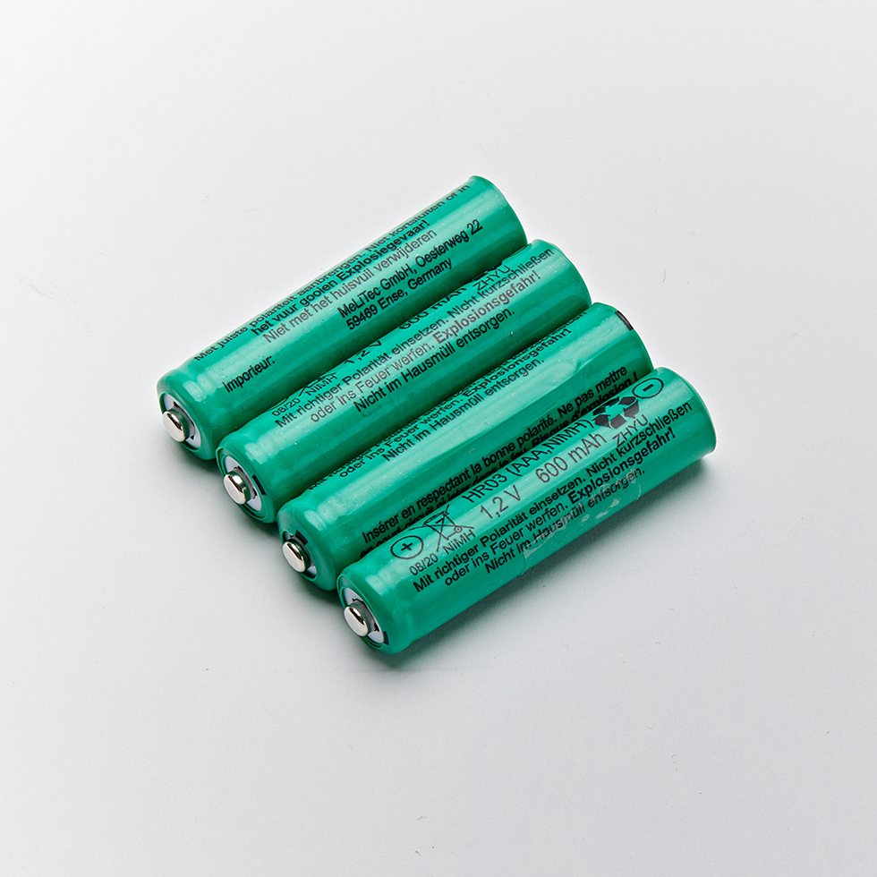 4 Stück Akkus AAA 600mAh 1,2V