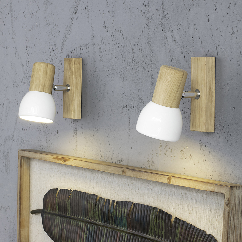 Holz-Wand-/Deckenleuchte, W14, B-Ware Holz-Wand-/Deckenleuchte, W14, B-Ware