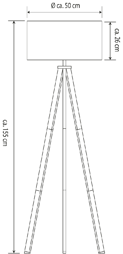 MeLiTec Stehleuchte ST44-1 weiß MeLiTec Stehleuchte ST44-1 weiß