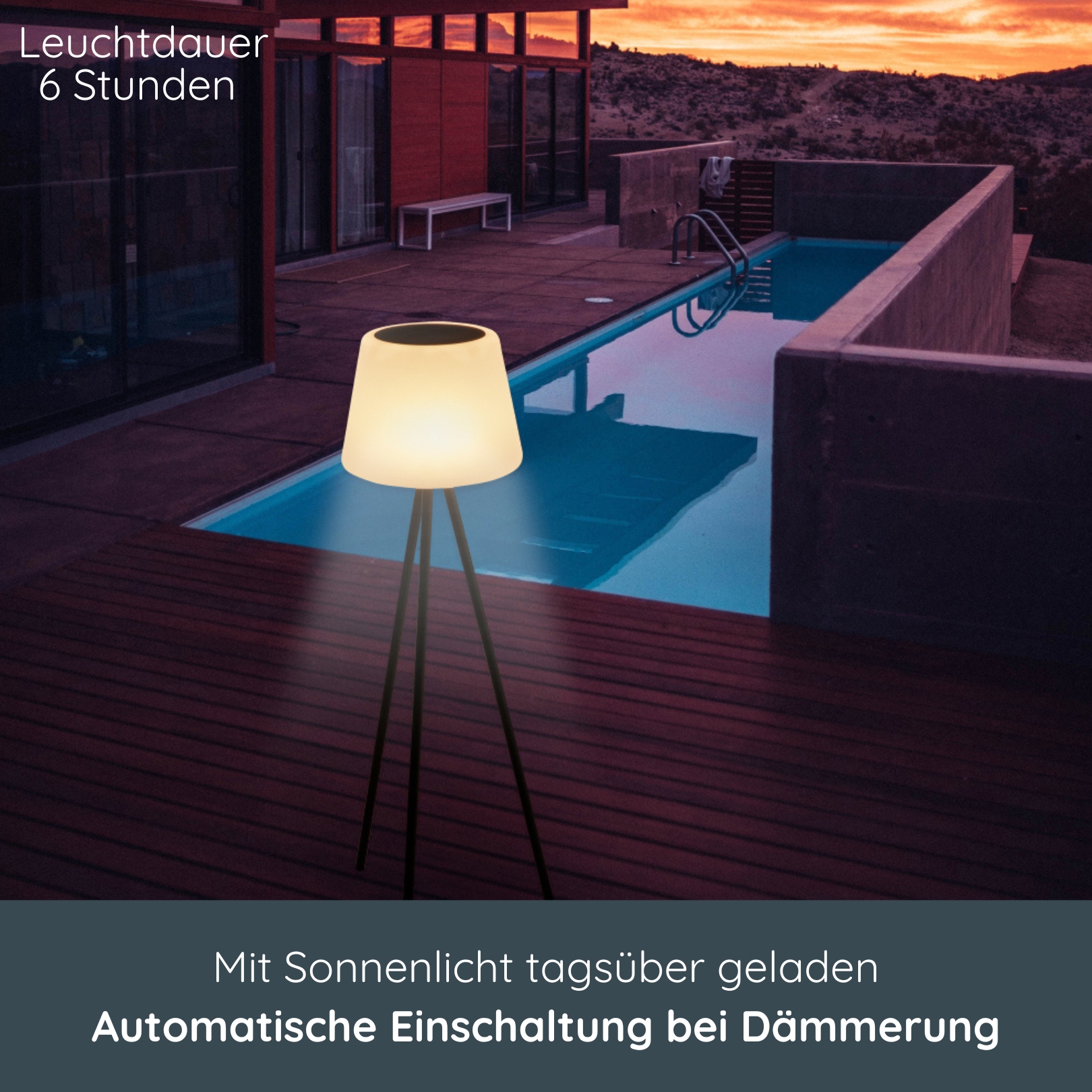 MeLiTec Solar Lounge RGB Light SO50 mit Fernbedienung Lampe, Bank, Mobiliar,