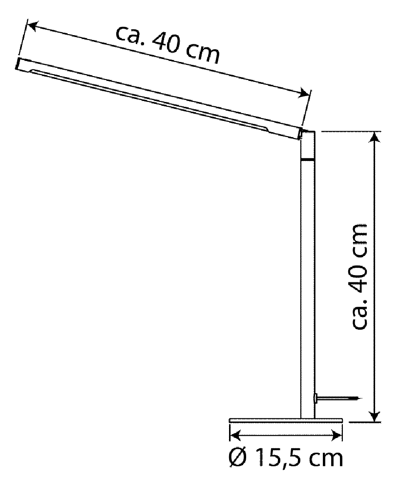 LED Schreibtischleuchte T36-8 chrom LED Schreibtischleuchte T36-8 chrom