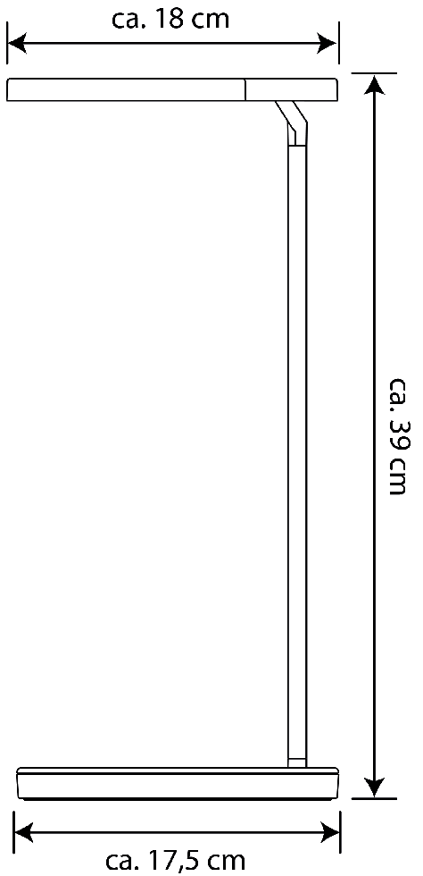 MeLiTec LED Schreibtischleuchte T123 silber/ weiß MeLiTec LED Schreibtischleuchte T123 silber/ weiß