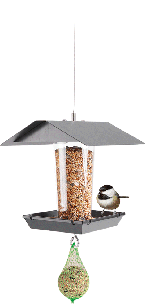 Design Futterstation VH07-1 hängend eckig schwarz-matt Design Futterstation VH07-1 hängend eckig schwarz-matt