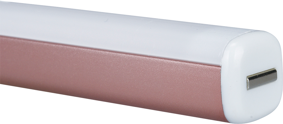LED Akku Spiegelleuchte WD10-1 pink metallic LED Akku Spiegelleuchte WD10-1 pink metallic