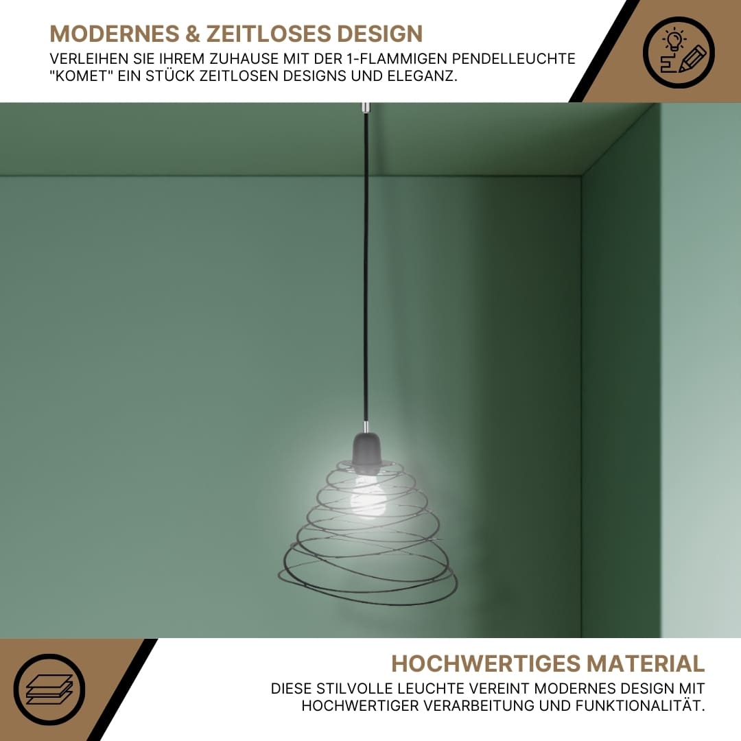 SPOT Light Komet Pendelleuchte 1xE27 60W Chrom