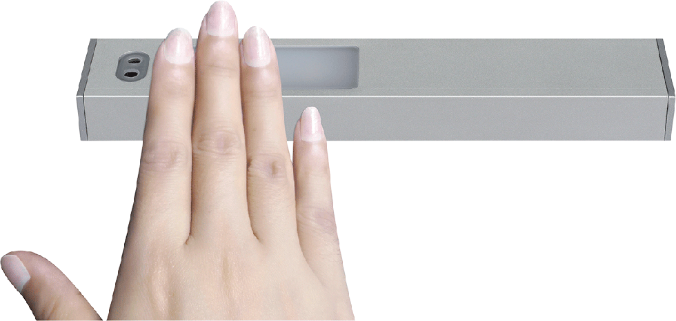 MeLiTec 3er Set LED Möbel Unterbauleuchte U24 hand, Fingernägel, Nagel, Metallisches Objekt, Schale?,