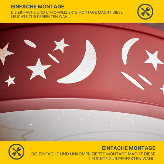 LED Kinder Deckenleuchte, Sternenhimmel, Nachtlichtfunktion LED Kinder Deckenleuchte, Sternenhimmel, Nachtlichtfunktion