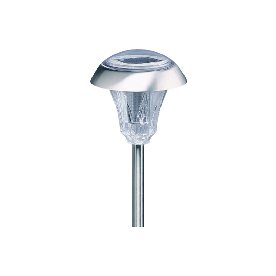 MeLiTec Solar Gartenleuchte SO03-1, Diamant, Edelstahl matt gebürstet