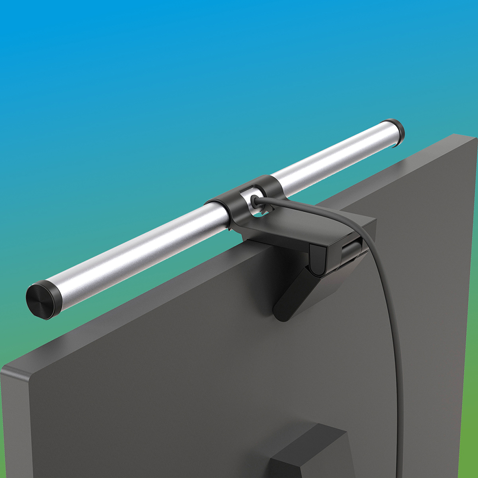 Monitorleuchte ML02 Silber