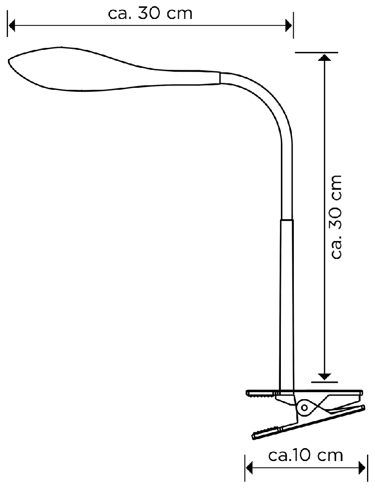 LED-Klemmleuchte, T121, B-Ware