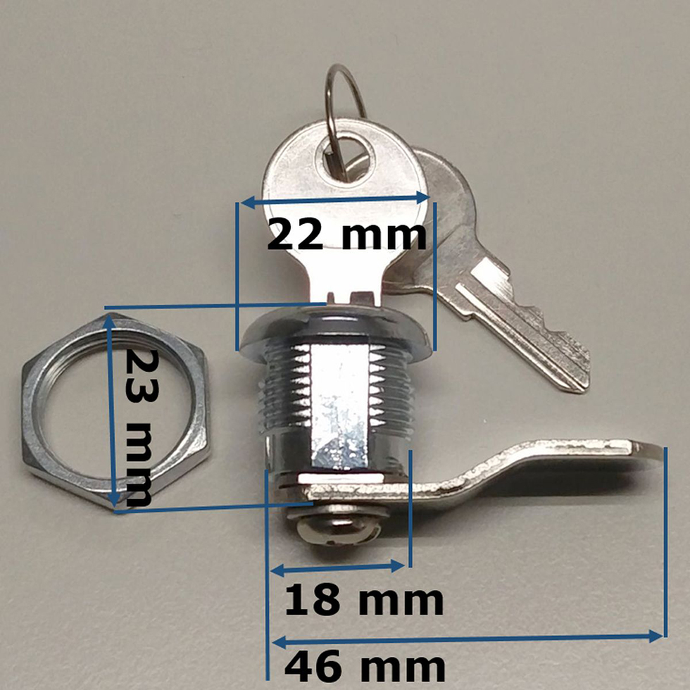 MeLiTec Zubehör Briefkastenschloss mit 2 Schlüssel, einseitig MeLiTec Zubehör Briefkastenschloss mit 2 Schlüssel, einseitig