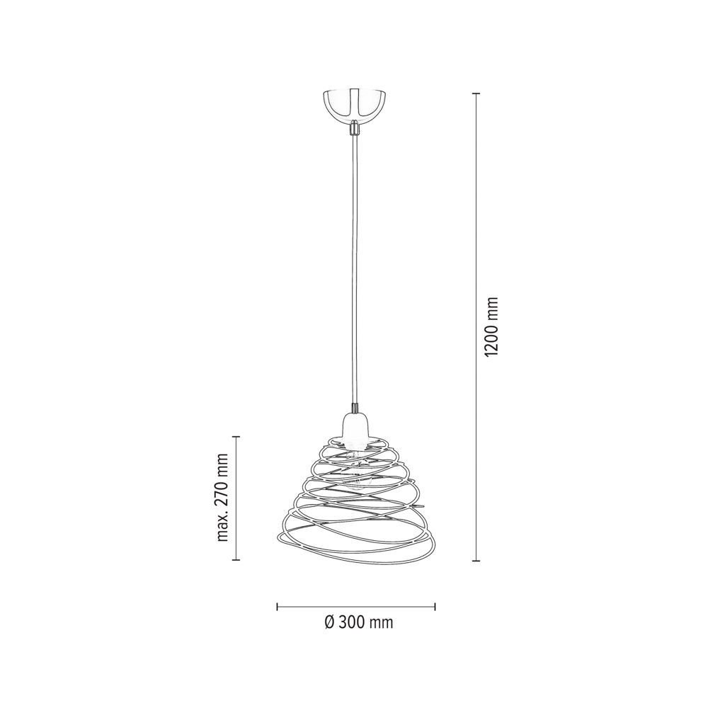 SPOT Light Komet Pendelleuchte 1xE27 60W Chrom