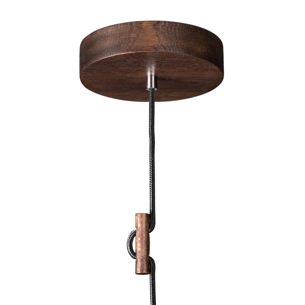 SPOT Light Trigonon Pendelleuchte 1xE27 Max.60W Nussbaum/Schwarz/Geflochten Badezimmer, Drinnen, Zimmer, Duscharmatur, Lampe,