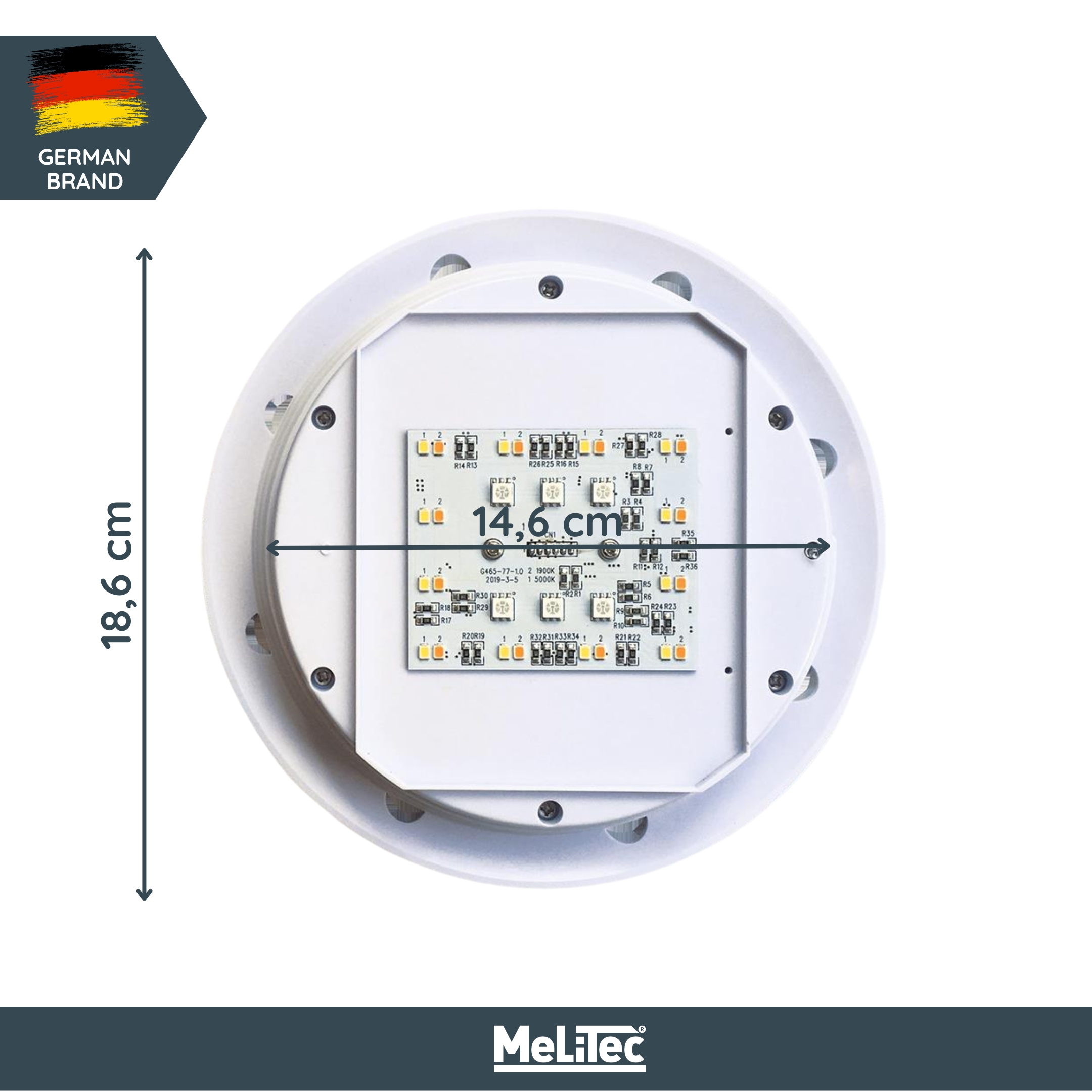 MeLiTec LED Betriebsgerät & LED-Modul für LK, ohne Solar, Stromversorgung
