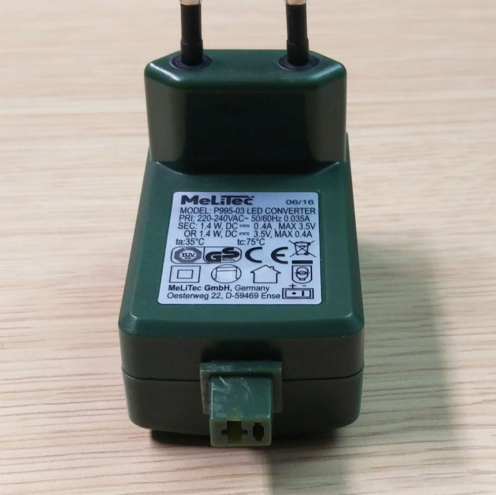 Steckertrafo P995-03, Grün Steckertrafo P995-03, Grün