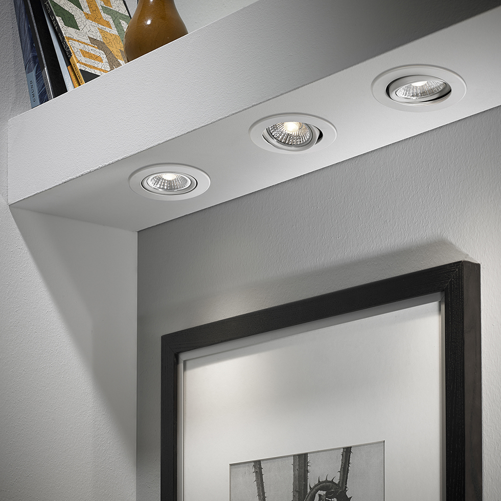 3er Set LED Einbauleuchte DL56ws weiß