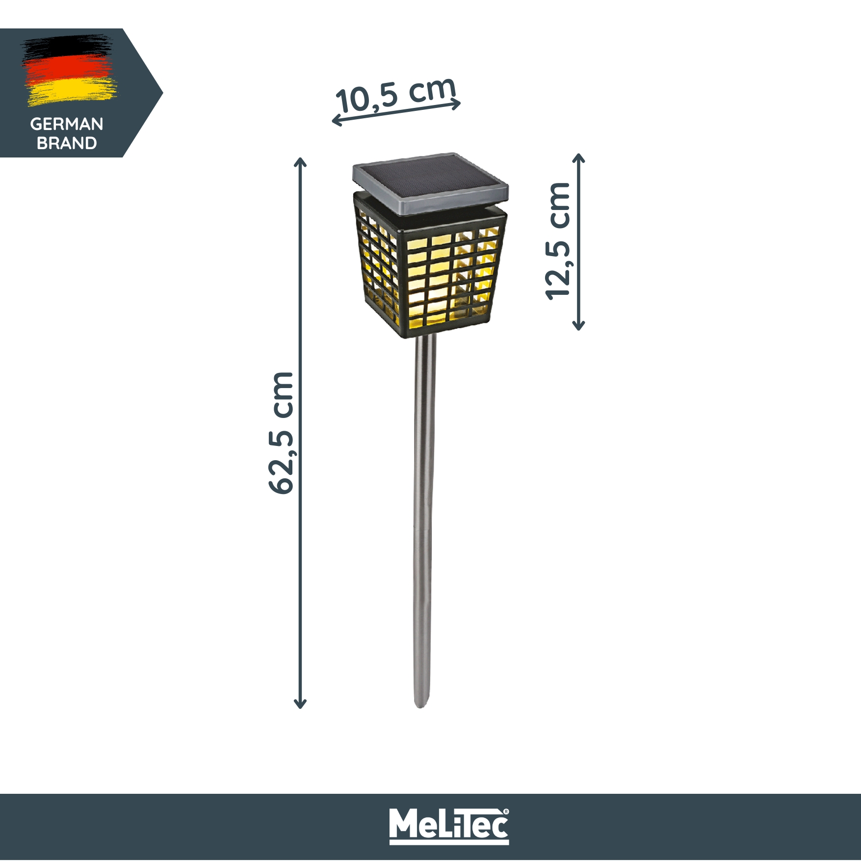 MeLiTec Solar Gartenleuchte SO46 flackernder Laterneneffekt MeLiTec Solar Gartenleuchte SO46 flackernder Laterneneffekt
