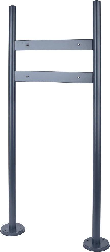 Edelstahl Briefkastenständer PBS3 anthrazit B-Ware