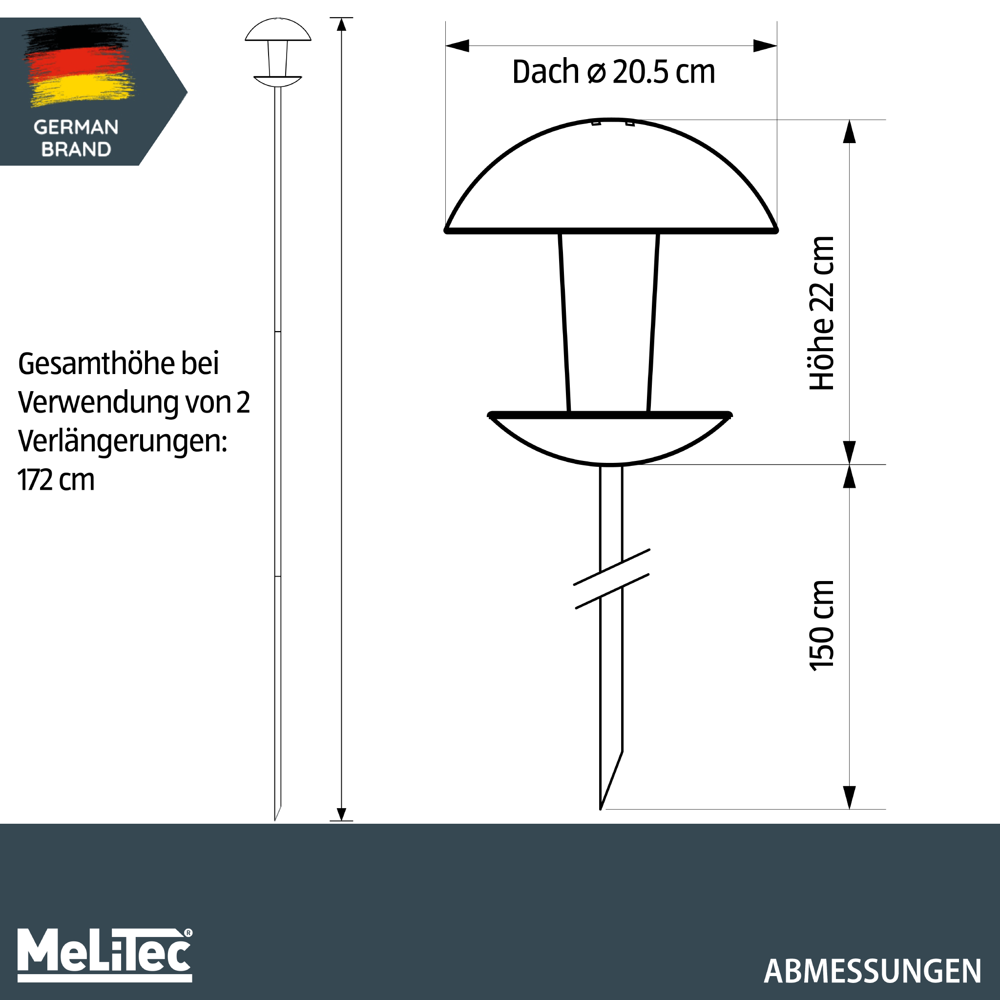 MeLiTec Vaterartikel Vogelfutter Haus VH04-1, rund stehend MeLiTec Vaterartikel Vogelfutter Haus VH04-1, rund stehend