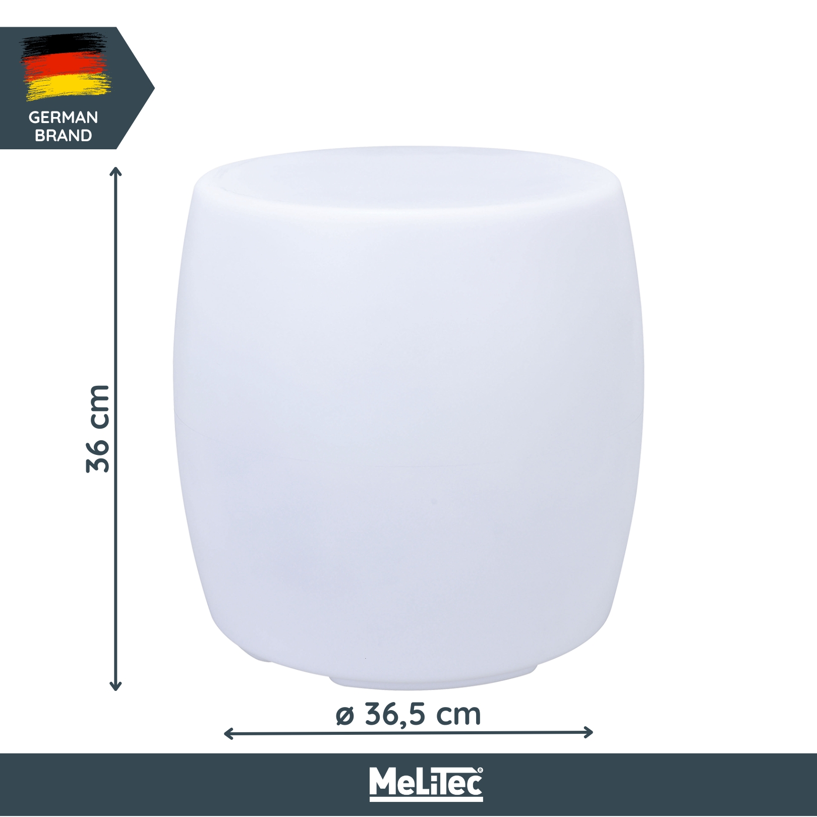 MeLiTec Solarleuchte - mehrfarbige Bodenbeleuchtung für Garten, Balkon & Terrasse - Solar-Bodenleuchte mit Farbwechsel - bis 8h Leuchtdauer - ca. 36cm - inkl. Akku - Kunststoff - Trommel - LK08-6 Töpferei, Elektronik, Bildschirm, Überwachen, Glas,