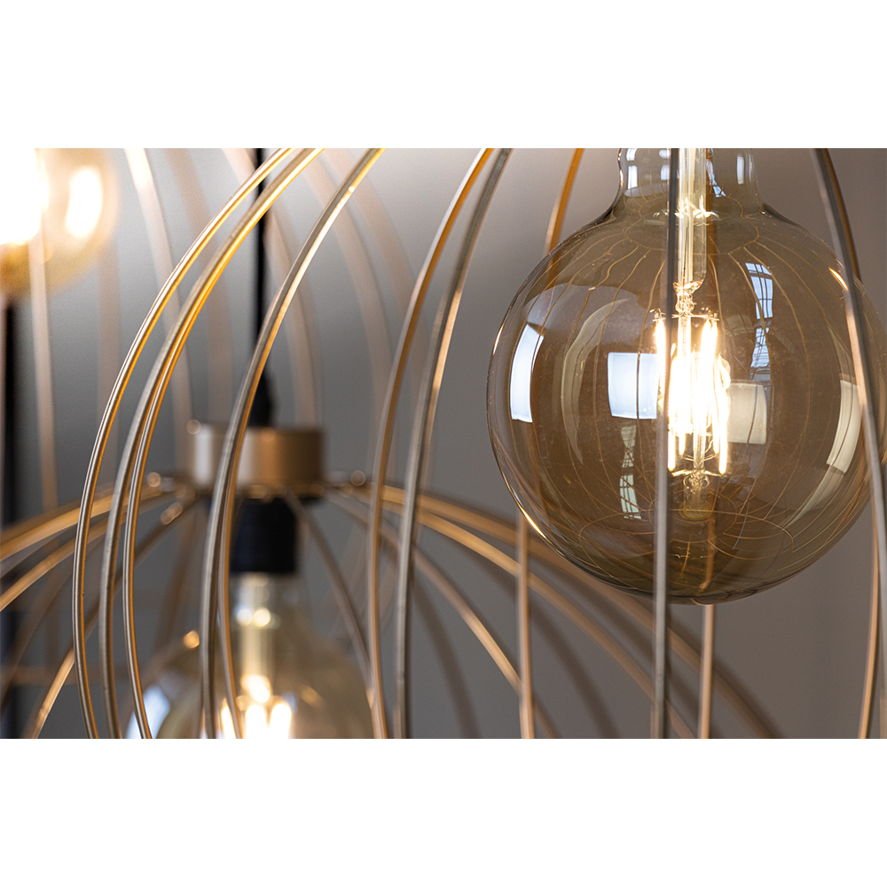 SPOT Light Coop Pendelleuchte 1xE27 60W Gold/Schwarz