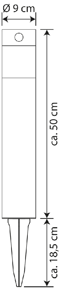 Solar Gartenleuchte SO31 B-Ware Solar Gartenleuchte SO31 B-Ware