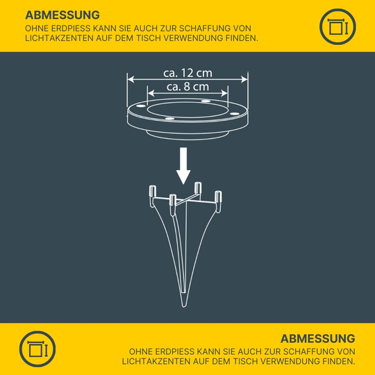 MeLiTec 3 Stück Solar Bodeneinbauleuchten SEL04 Wegeleuchten, silber MeLiTec 3 Stück Solar Bodeneinbauleuchten SEL04 Wegeleuchten, silber
