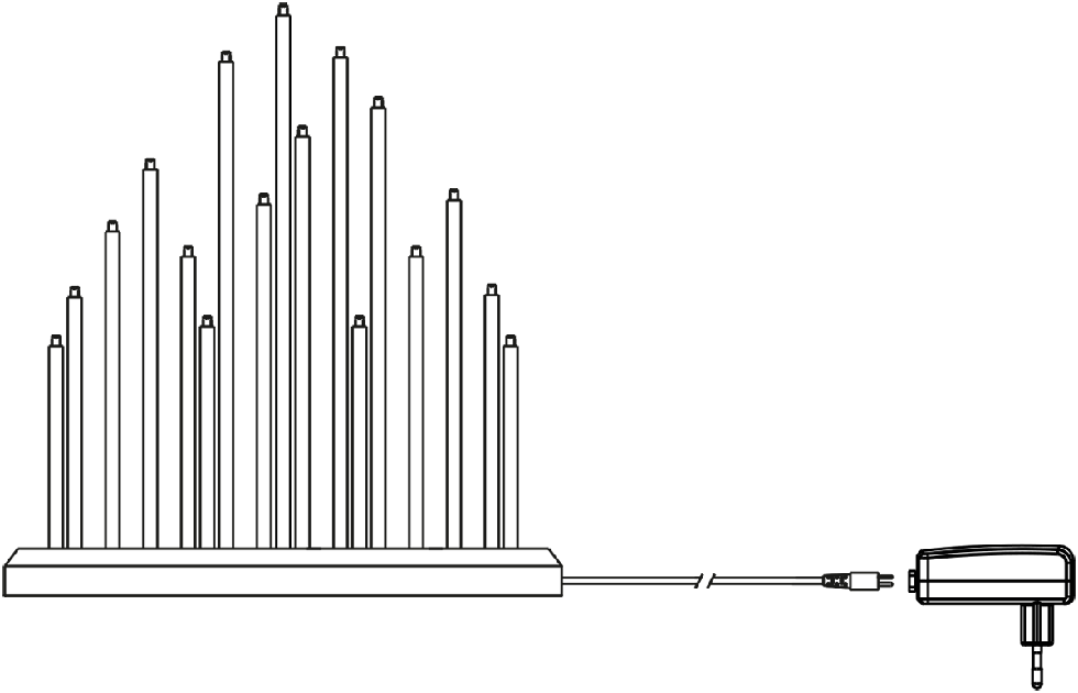 Melitec Schwibbogen Weihnachten SL31-1 chrom-matt Zeichnung