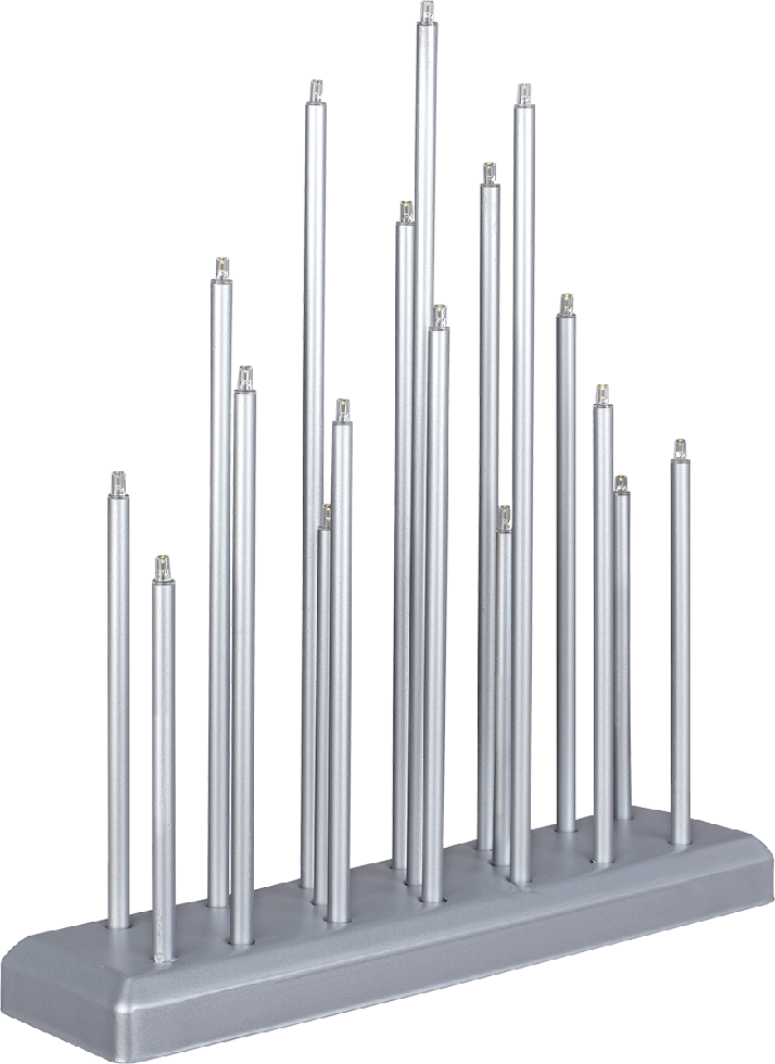 Melitec Schwibbogen Weihnachten SL31-1 chrom-matt