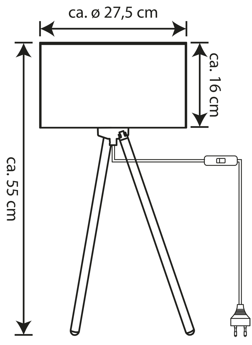 Tischleuchte skandinavisch T171-1