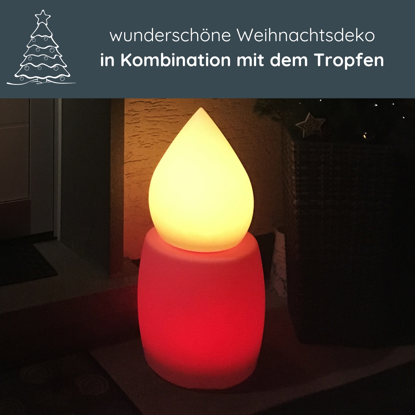 MeLiTec Solarleuchte - mehrfarbige Bodenbeleuchtung für Garten, Balkon & Terrasse - Solar-Bodenleuchte mit Farbwechsel - bis 8h Leuchtdauer - ca. 36cm - inkl. Akku - Kunststoff - Trommel - LK08-6 Lampe, Tischlampe,