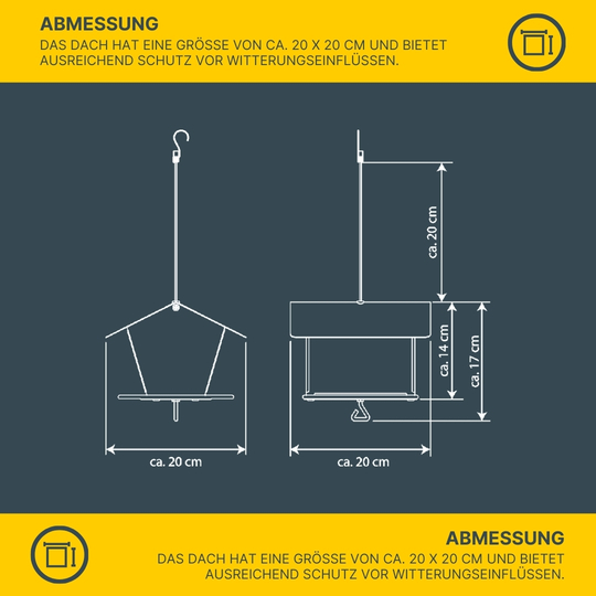 MeLiTec Edelstahl Vogelfutterhaus VH08 Vogelhaus hängend eckig MeLiTec Edelstahl Vogelfutterhaus VH08 Vogelhaus hängend eckig