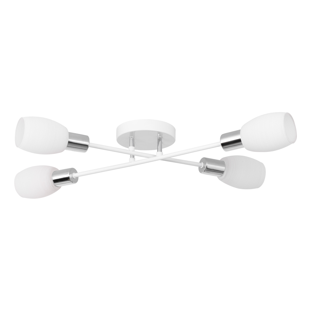  SPOT Light Tosca Deckenleuchte 4xE14 40W Weiss/Chrom